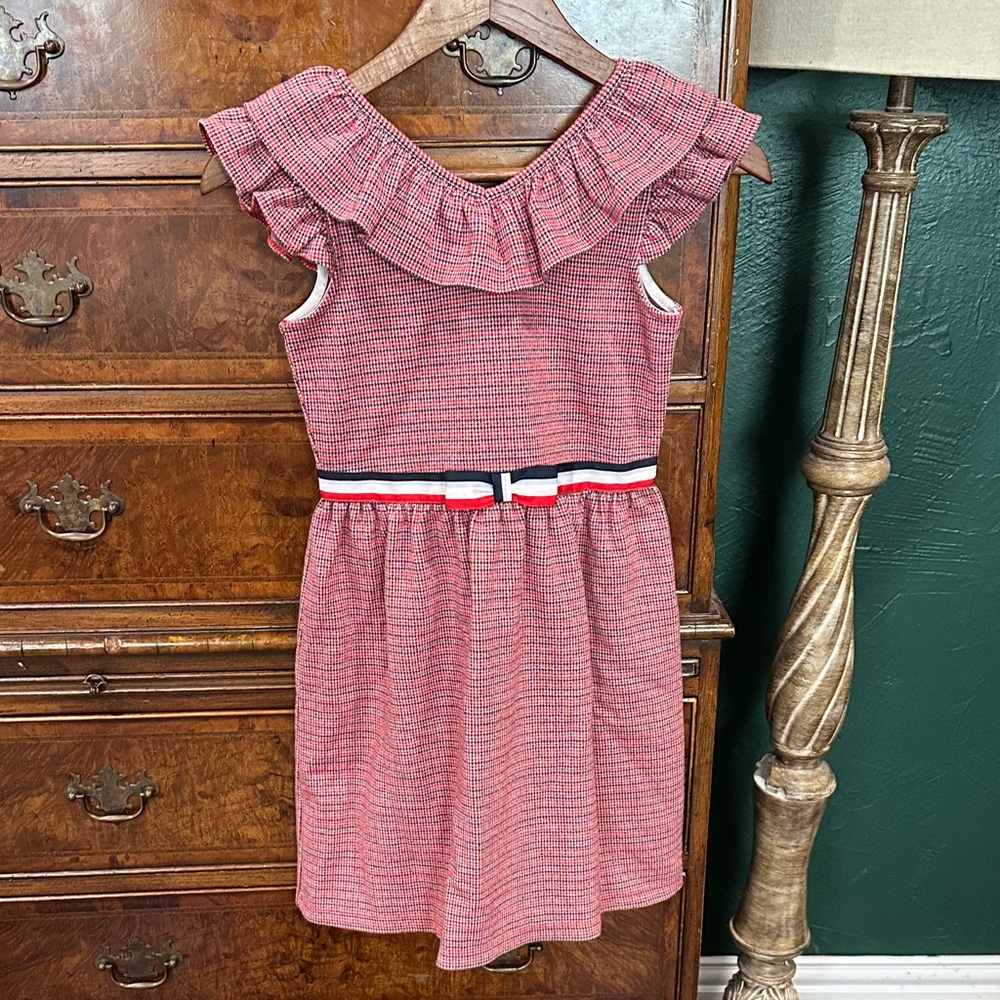 Red Ruffled Kids Dress-Janie and Jack